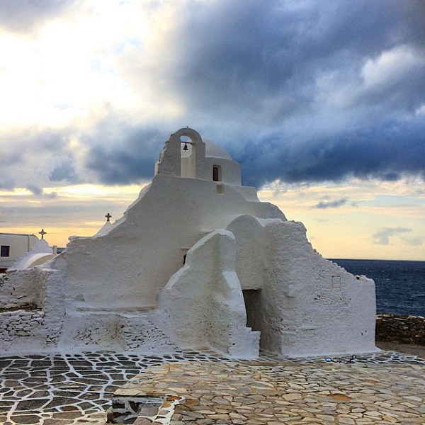 Paraportiani Kirche (Church of Paraportiani) - Weltbekannte Insel Mykonos, Griechenland